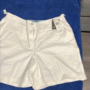 Ralph Lauren White Bermuda Shorts Lightweight Casual
